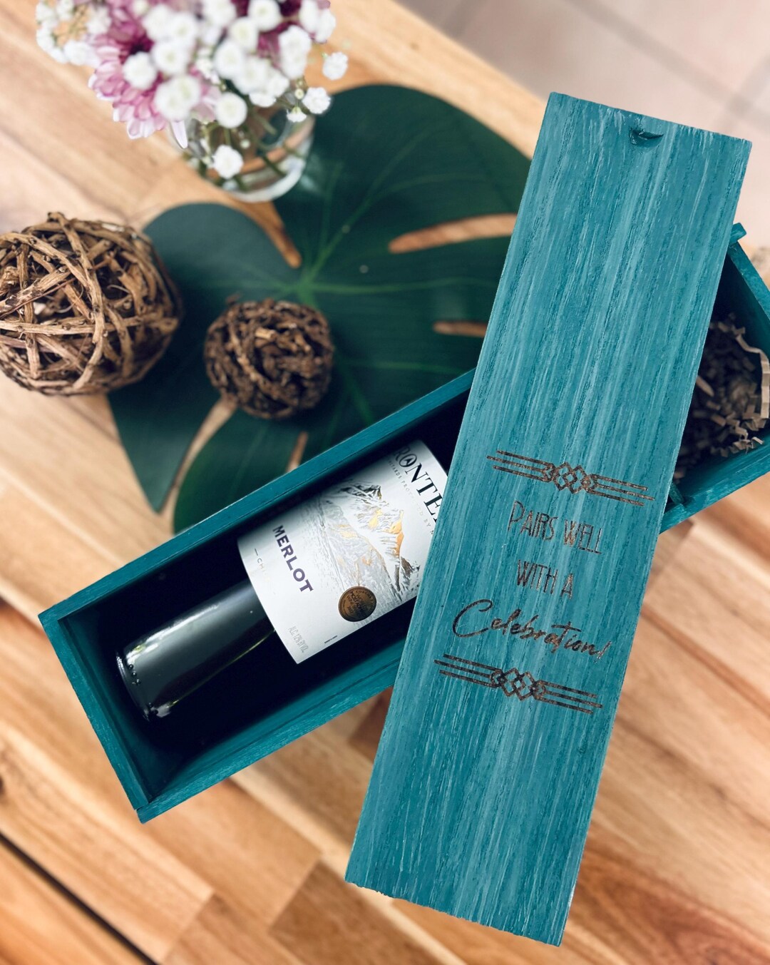Customized Wine Gift Box - Custom Engraved - Etsy