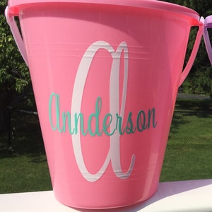 Adorable Personalized Sand Pails-Great for Flower Girl Gifts, or Birthday Gifts!