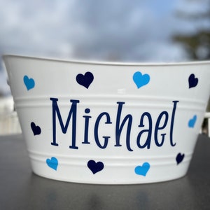 Personalized  Heart Baskets, Personalized Bins, Custom Organizers - Great for Valentine’s Day!