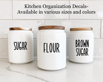 Vinyl Home/Kitchen/Pantry Organization Decals-Various sizes available to meet your needs!