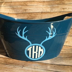 Deer/Antlers/Buck/hunter Personalized basket -Easter baskets, organizers, baby showers, gift basket