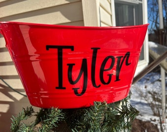 Personalized Valentine Baskets, Custom Baskets with Names