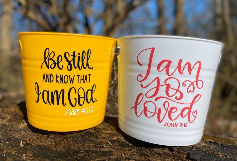 Bible Verse Easter Basket/Bucket Perfect for adults teens Etsy