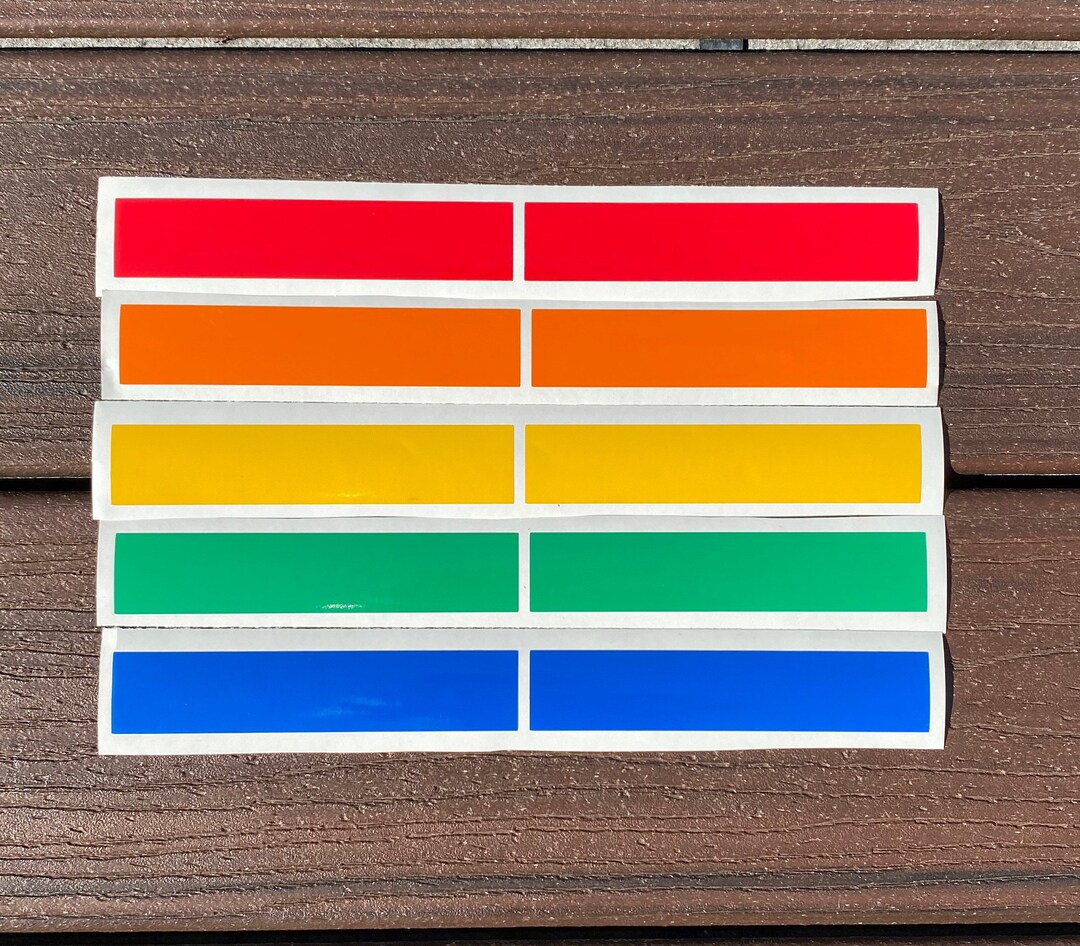 Rectangle Decal Vinyl Classroom/workspace Rectangle Decals -various Sizes Available to ...