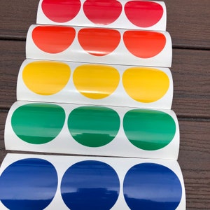 Vinyl Classroom Circle Decals -Various sizes available to meet your classroom needs!