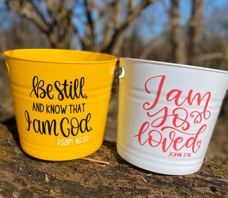 Bible Verse Easter Basket/Bucket Perfect for adults teens Etsy