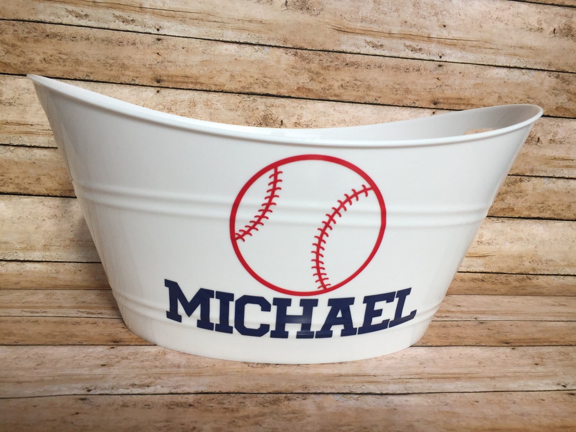Personalized Baseball/softball Baskets Easter Basket Etsy