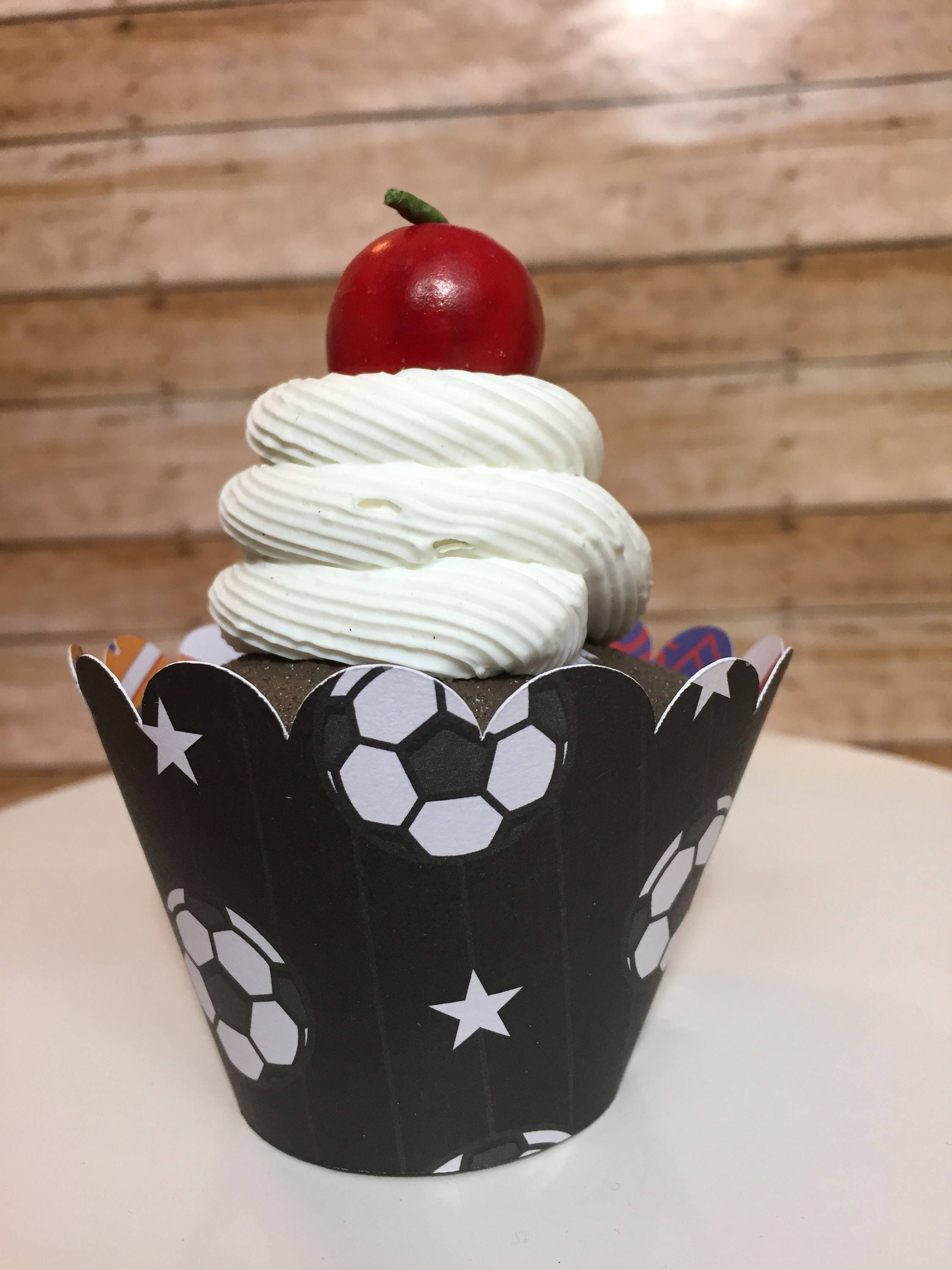 Soccer Ball Cupcake Wrappers Sets of 12