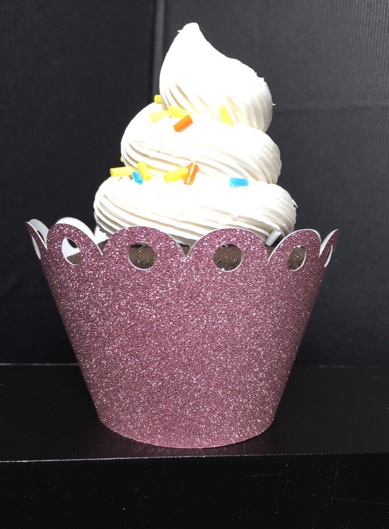 Glitter Cupcake Wrappers sets of 12 Etsy