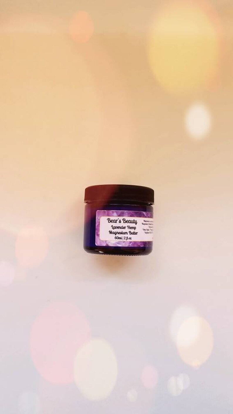 Lavender Hemp Magnesium Cream 60mL Calming Magnesium Etsy