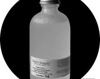 REFILL | Fragrance Free | Gentle Foaming Facial Cleanser 120mL | Glass Screw Top Bottle | Palm-Free | Coconut-Free Cleanser | pH Balanced