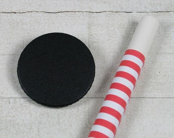 Blackboard button with chalk // button 38 mm