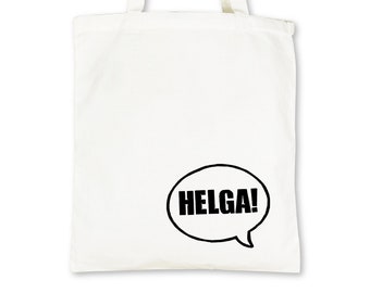 HELGA! // Cloth bag // hand-printed