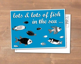 Postcard lots & lots of fish in the sea...