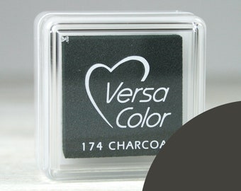 Charcoal / Holzkohle // Stempelkissen Versa Color // 2,5 x 2,5 cm