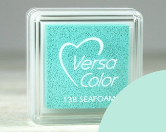 Seafoam / Sea Green // Tampon encreur Versa Color // 2,5 x 2,5 cm