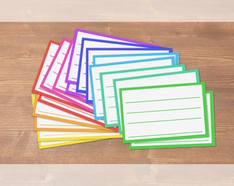 Colourful - 18 recycling adress labels in 9 colours / cut by hand / sticker