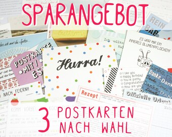 SPAR - ANGEBOT - 3 Postkarten nach Wahl