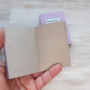 Pocket notes // 3 mini notebooks // purple, lilac and white image 2