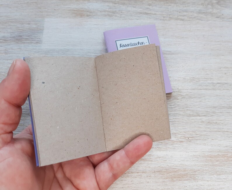 Pocket notes // 3 mini notebooks // purple, lilac and white image 2