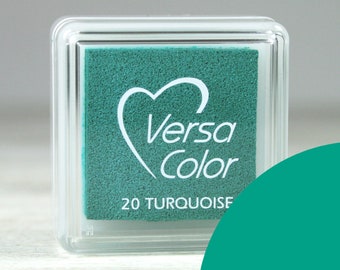 Turquoise // Tampon encreur Versa Color // 2,5 x 2,5 cm