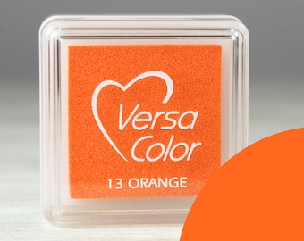 Orange // Tampon encreur Versa Color // 2,5 x 2,5 cm