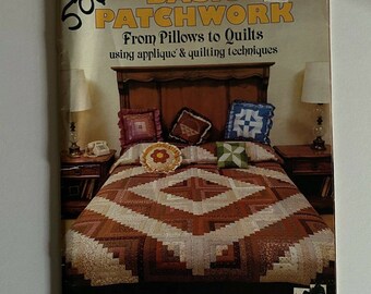 Vintage 1982, Basic Patchwork From Pillows to Quilts, Gaylemot Publishing, Quilt Patterns & Full-Size Templates