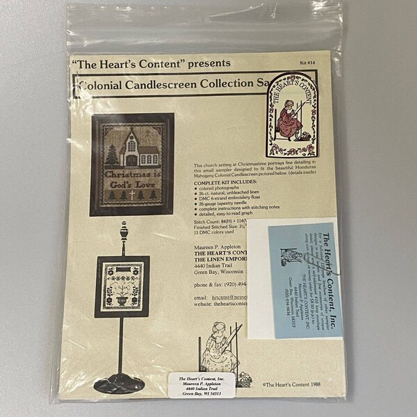 The Hearts Content Cross Stitch Etsy