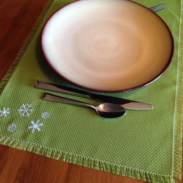 Lime Green Placemats Etsy