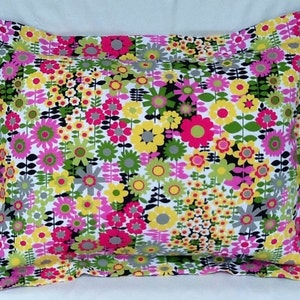 Floral Multicolor Bed Pillow Sham, Standard Size image 1