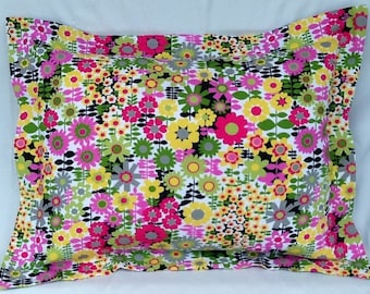 Floral Multicolor Bed Pillow Sham, Standard Size