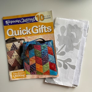 Keepsake Quilting, Quick Gifts booklet with Project Instructions & Templates. and Misc Sheets with Motifs for Quilting