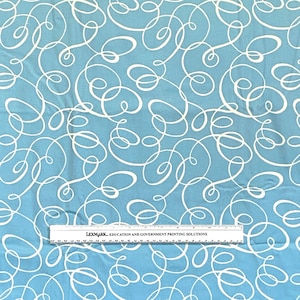 Light Blue, Swirls, Millcreek Bombolo, Home Decor Fabric