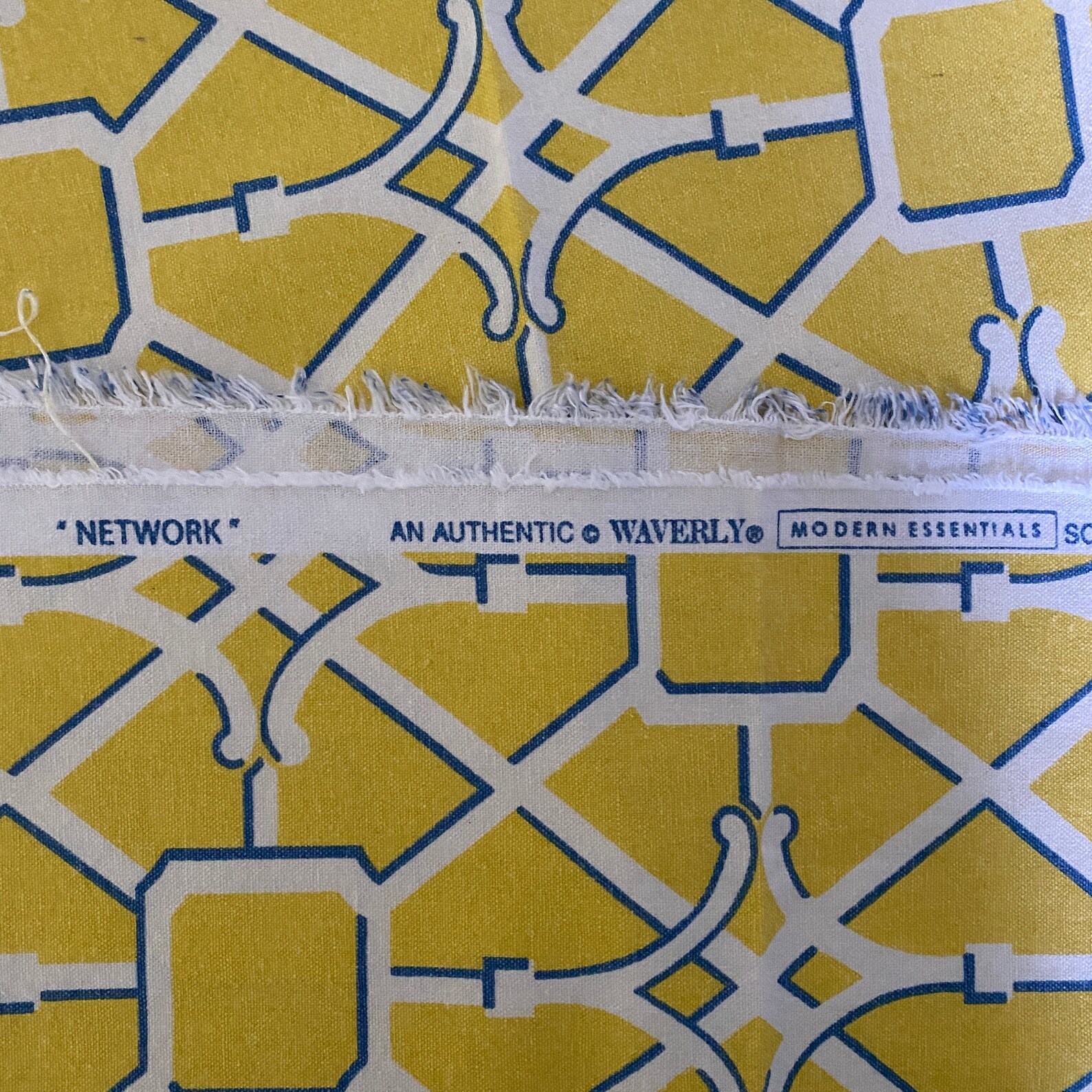 Waverly Essentials Network Sunshine Yellow, Blue, & White Home Decor ...