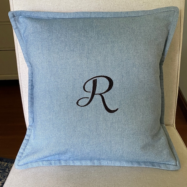 Denim Pillow Etsy