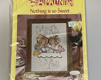 Alma Lynne Counted Cross Stitch Kit ALD-7 Nothing Is So Sweet - Brand New - In Sealed Original Package.