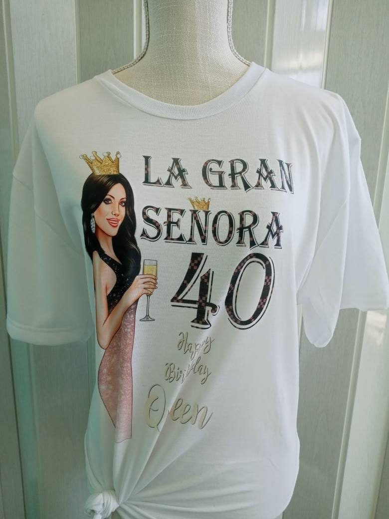 Camisa de cumpleanos playera para cumpleanos regalos para mujeres camisas de la gran senora cumpleanos camisas personalizadas dia de las madres Etsy Espana