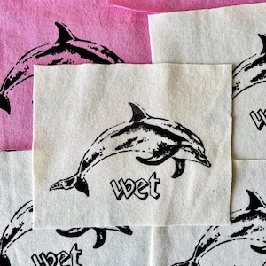 Dolphin sew on patches