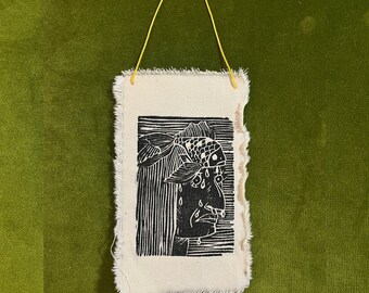 Linocut Wall Hanging