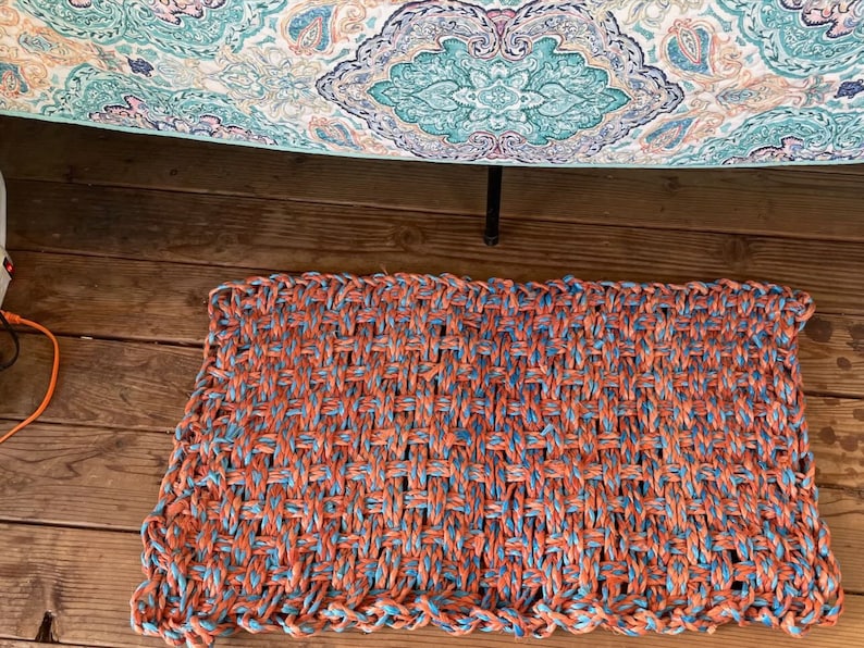 Recycled, Upcycled Baling Twine Rugs and Mats - Etsy