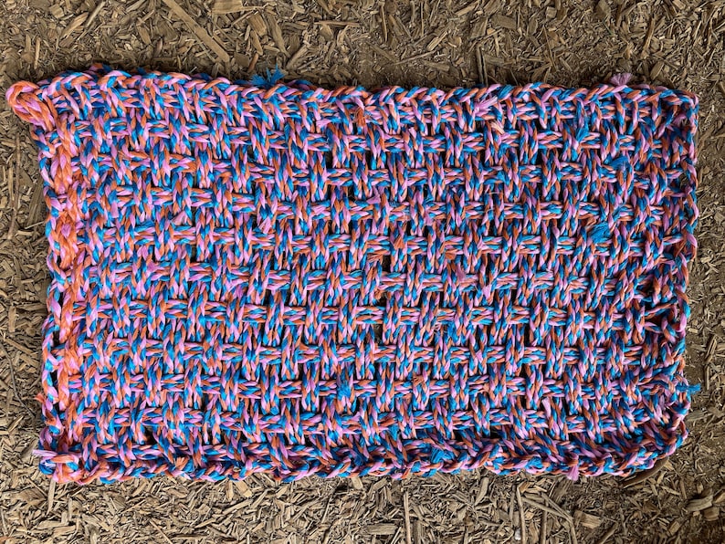 Recycled, Upcycled Baling Twine Rugs and Mats - Etsy