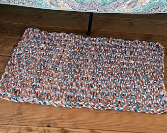 Recycled, upcycled baling twine rugs and mats