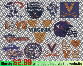 Virginia-Cavaliers Team Bundle Svg, Squadre N-C-A-A SVG, N-C-A-A Svg, Png, Dxf, Eps, Download istantaneo