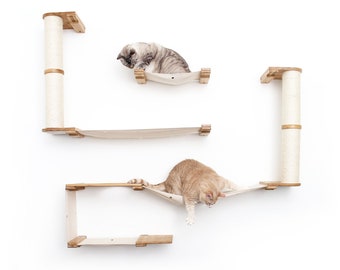 Cat Condo, Cat Hammock, Cat Wall Furniture, Cat Tower, Cat Climb Wall, Modern Cat Furniture, Cat Wall, Cat Scratching Pole, Cat Escape Hatch