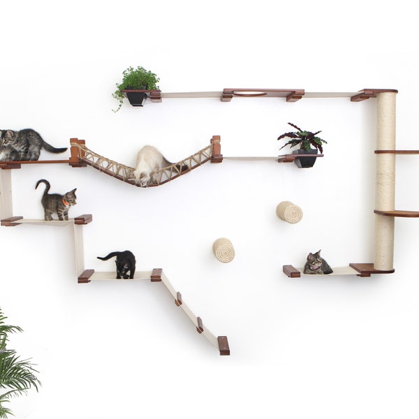 Cat wall furniture - Juggernaut Cat Condo, Cat Bed, Cat Shelves, Cat Bridge, Cat Hammocks, Cat Scratching Posts, Cat Tree, Cat Tower