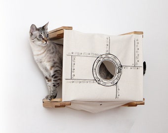 Cat Wall Cubby, Cat Wall Furniture, Cat House, Cat Condo, Cat Cubby, Cat Shelves, Cat Tree, Cat Furniture, Cat Bed, Cat Shelf, Cat Tower