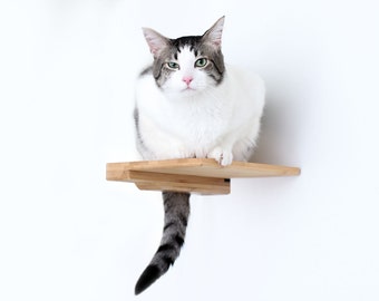 Cat Climbing Shelf - 9-Inch Wall Mounted Cat Furniture Cat Perch Cat Hammock Cat Climb Cat Play Furniture Cat Bed | Catastrophic Creations