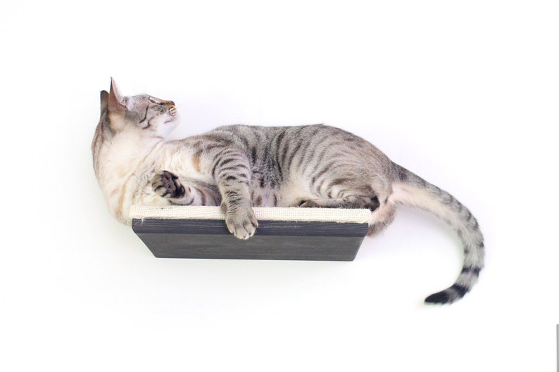 12 Burlap-Covered Cat Shelf