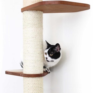 Deluxe Sisal Pole With Cork Traction Pads Cat Pole Cat Climb Toy Cat Tower Cat Scratching Cat Scratcher Cat Tree Catastrophic Creations image 4