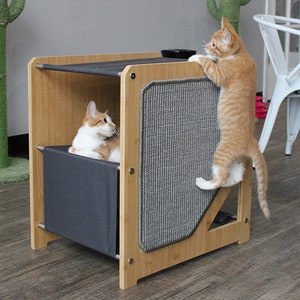 Cat Tree, Cat Furniture, Cat Bed, Modern Cat Furniture, Cat Scratching Pad, Cat Scratcher, Cat Hammock, Cat Tower, Cat Condo, Cat Bridge